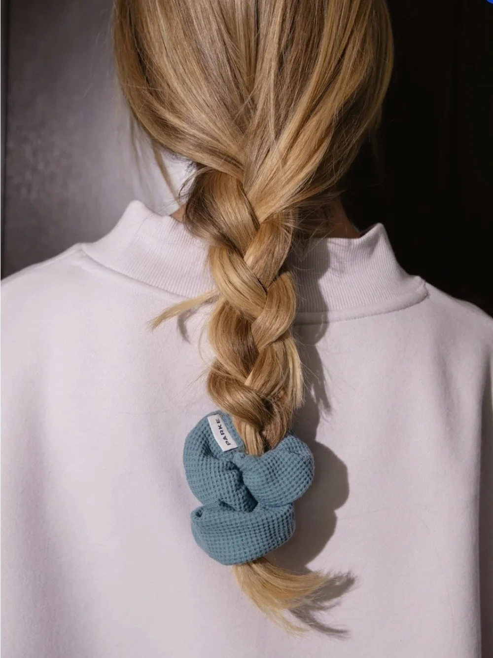Parke Waffle Hair Set - Headband & Scrunchie - in the color Glacier  NWT